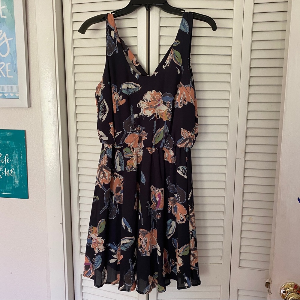 LUSH - Floral Strappy Wedding Guest Dress